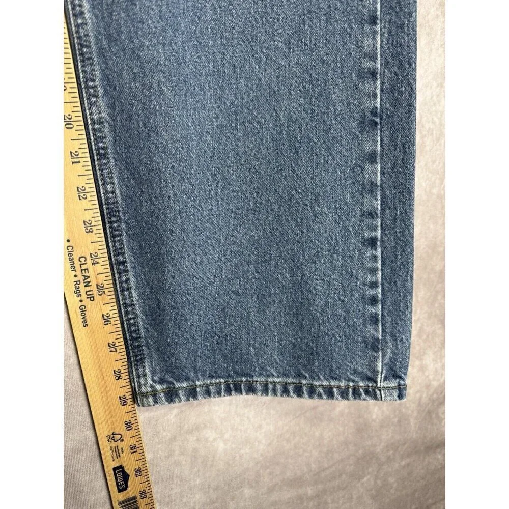 Carhartt Jeans Mens 38x30 Blue Relaxed Fit Denim Workwear 100% Cotton B460DPS
